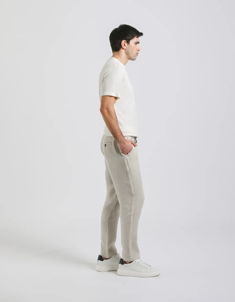 Pantaloni 100% lino