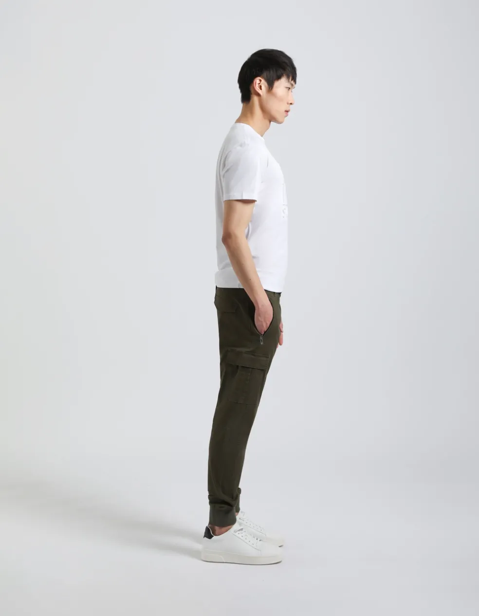 Pantaloni cargo in cotone