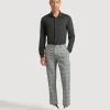 Pantaloni chino con fantasia a quadri