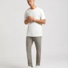 Pantaloni chino con fantasia a quadri