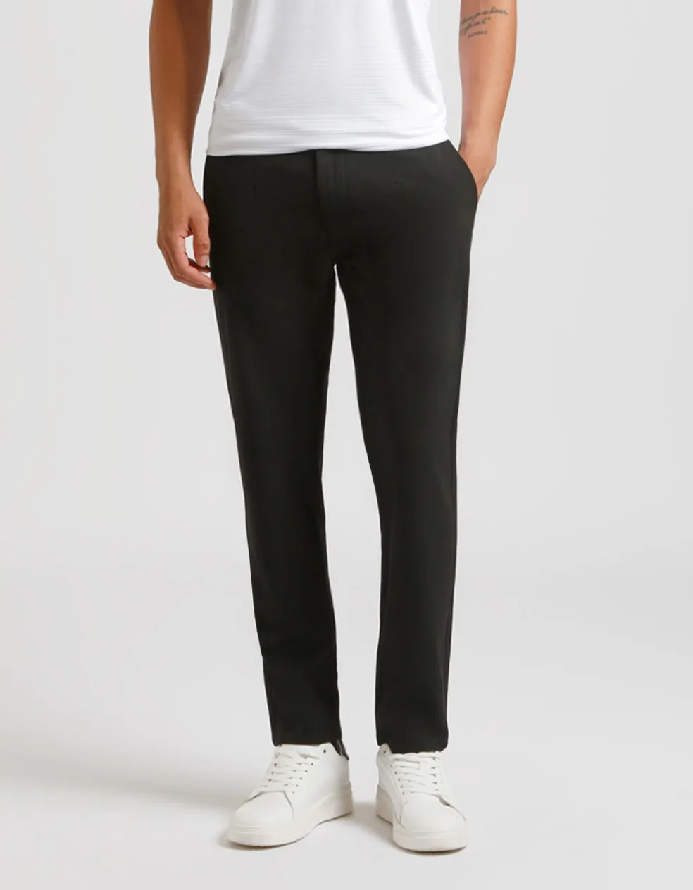Pantaloni chino misto viscosa