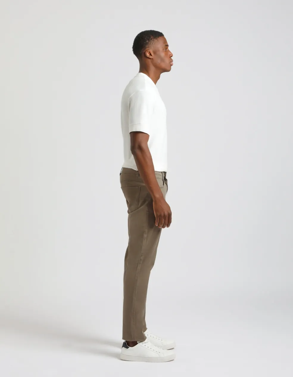Pantaloni cinque tasche in cotone