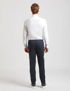 Pantaloni cinque tasche in cotone