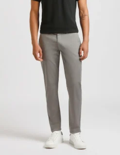 Pantaloni di cotone microfantasia