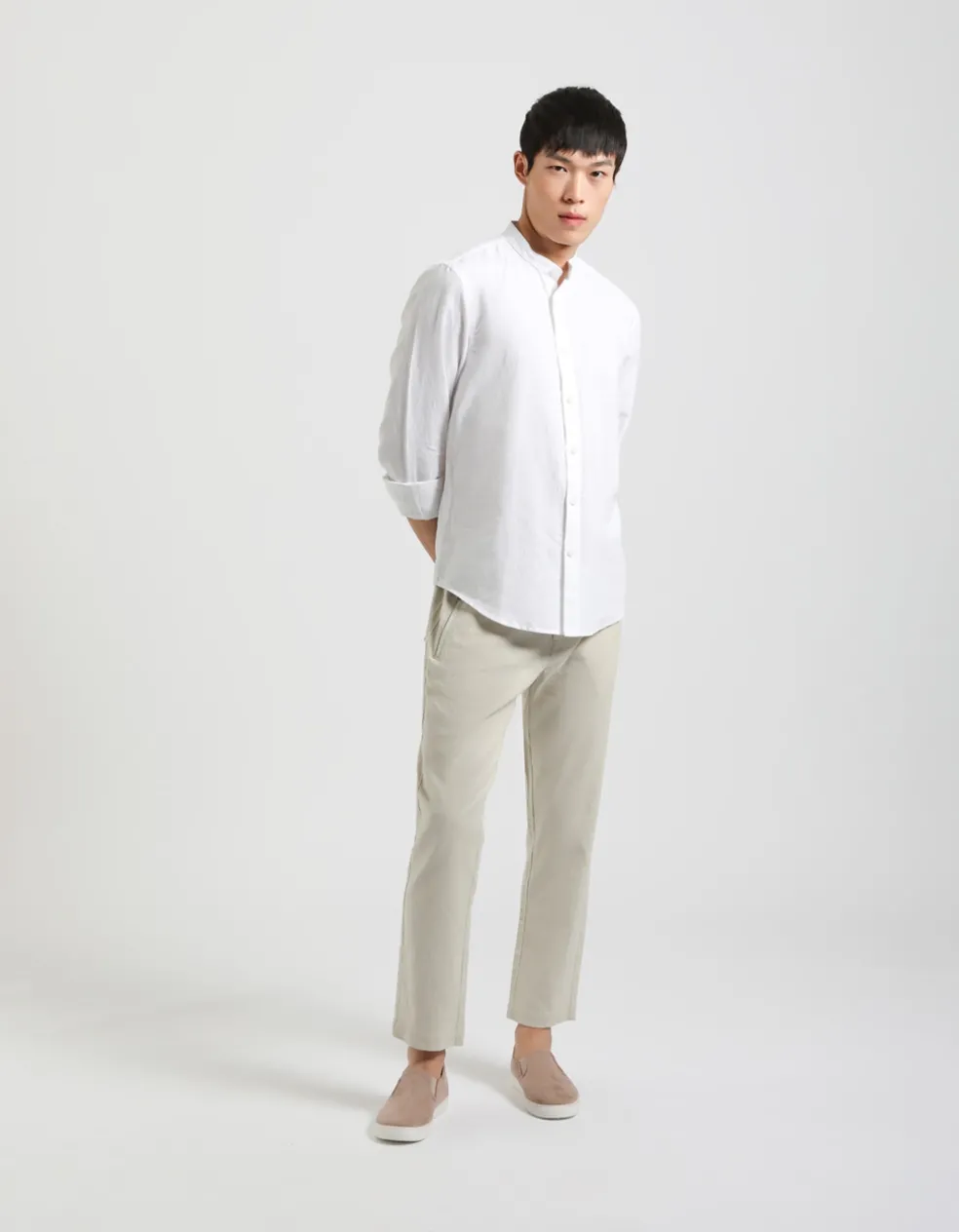 Pantaloni misto lino