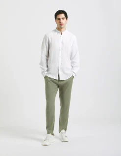 Pantaloni misto lino