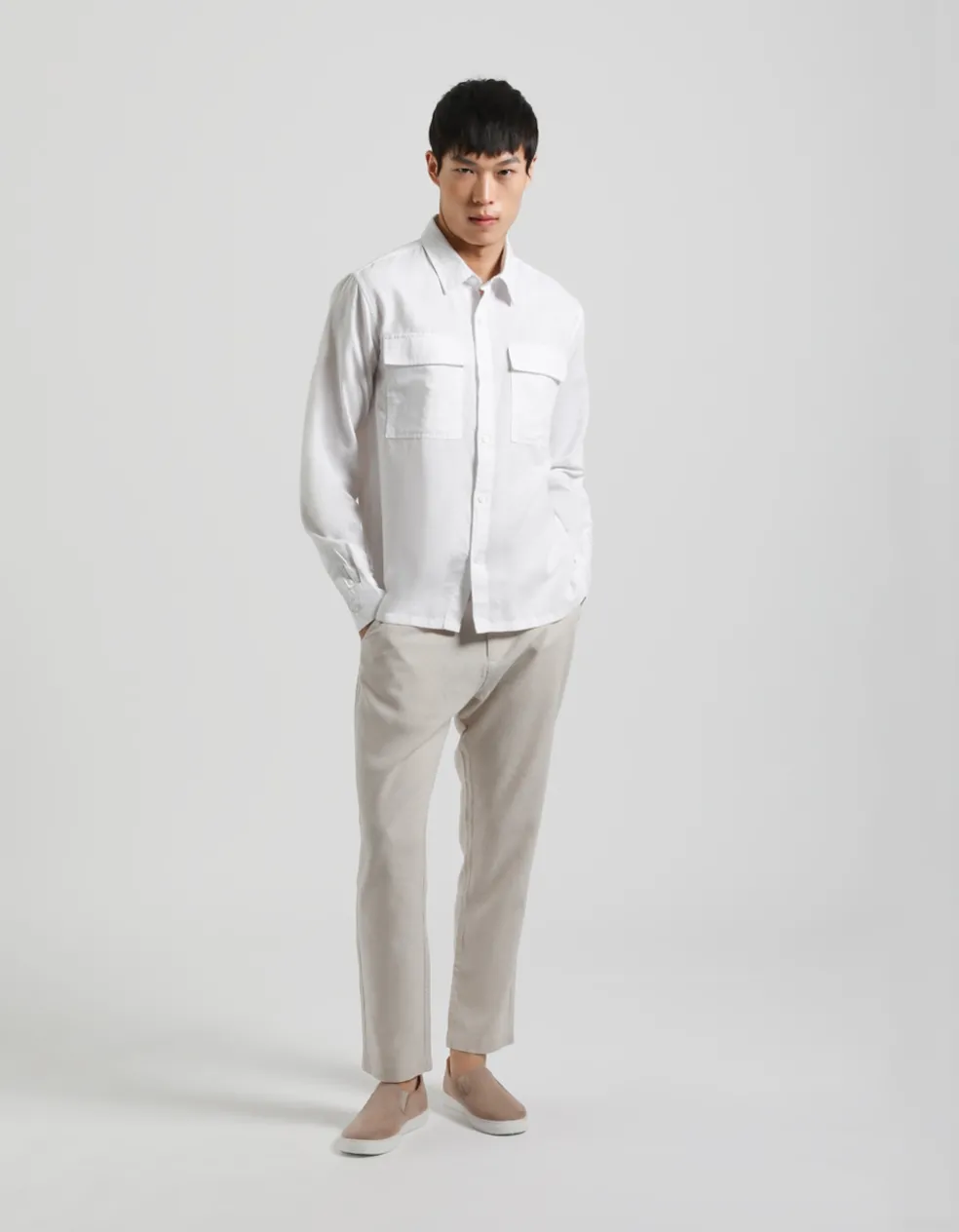 Pantaloni misto lino