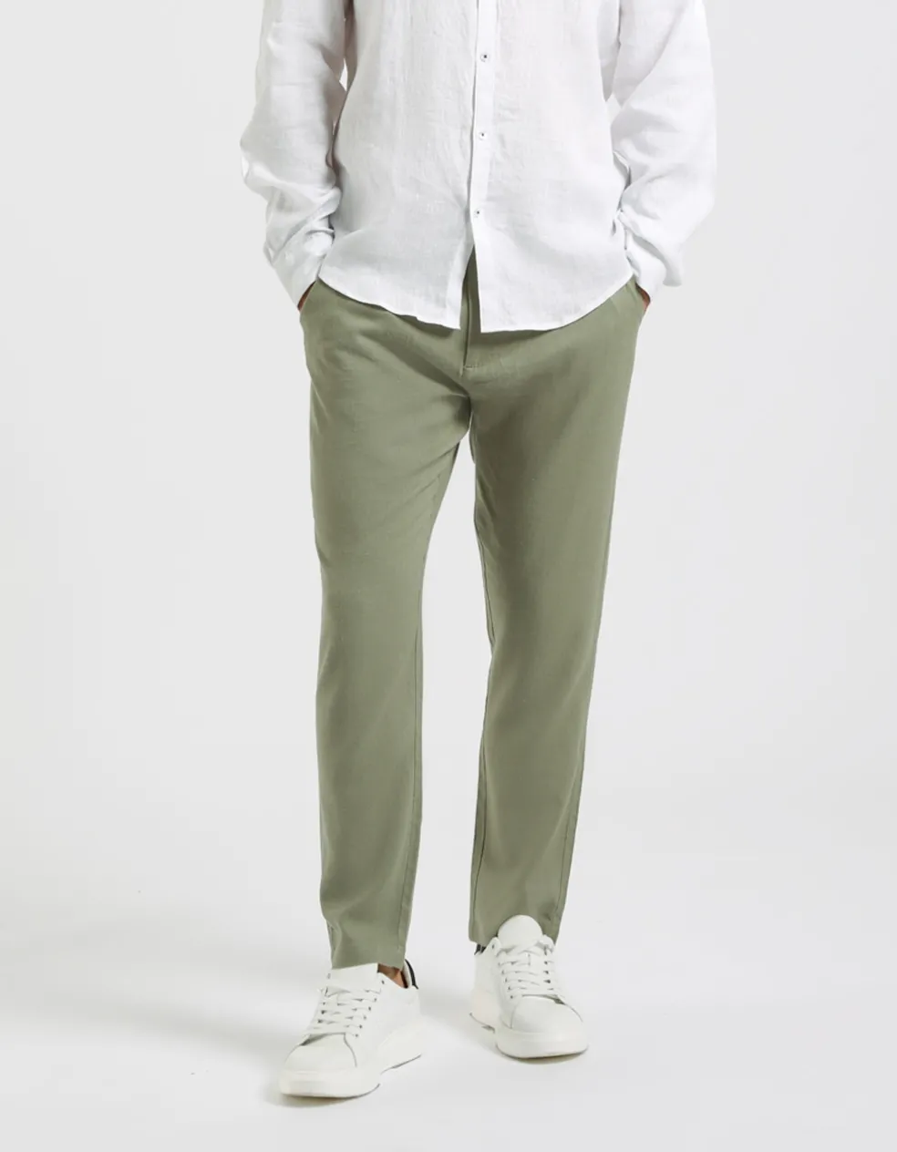 Pantaloni misto lino