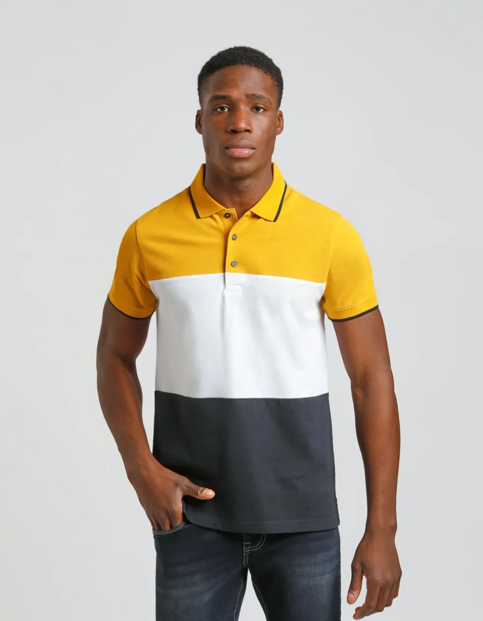 Polo colorblock