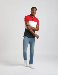 Polo colorblock