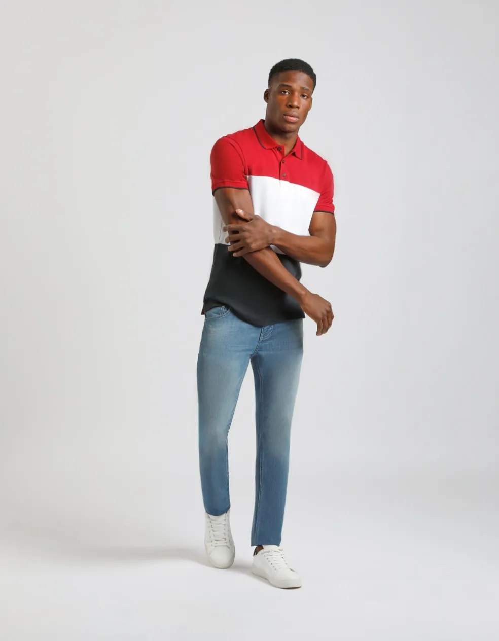Polo colorblock