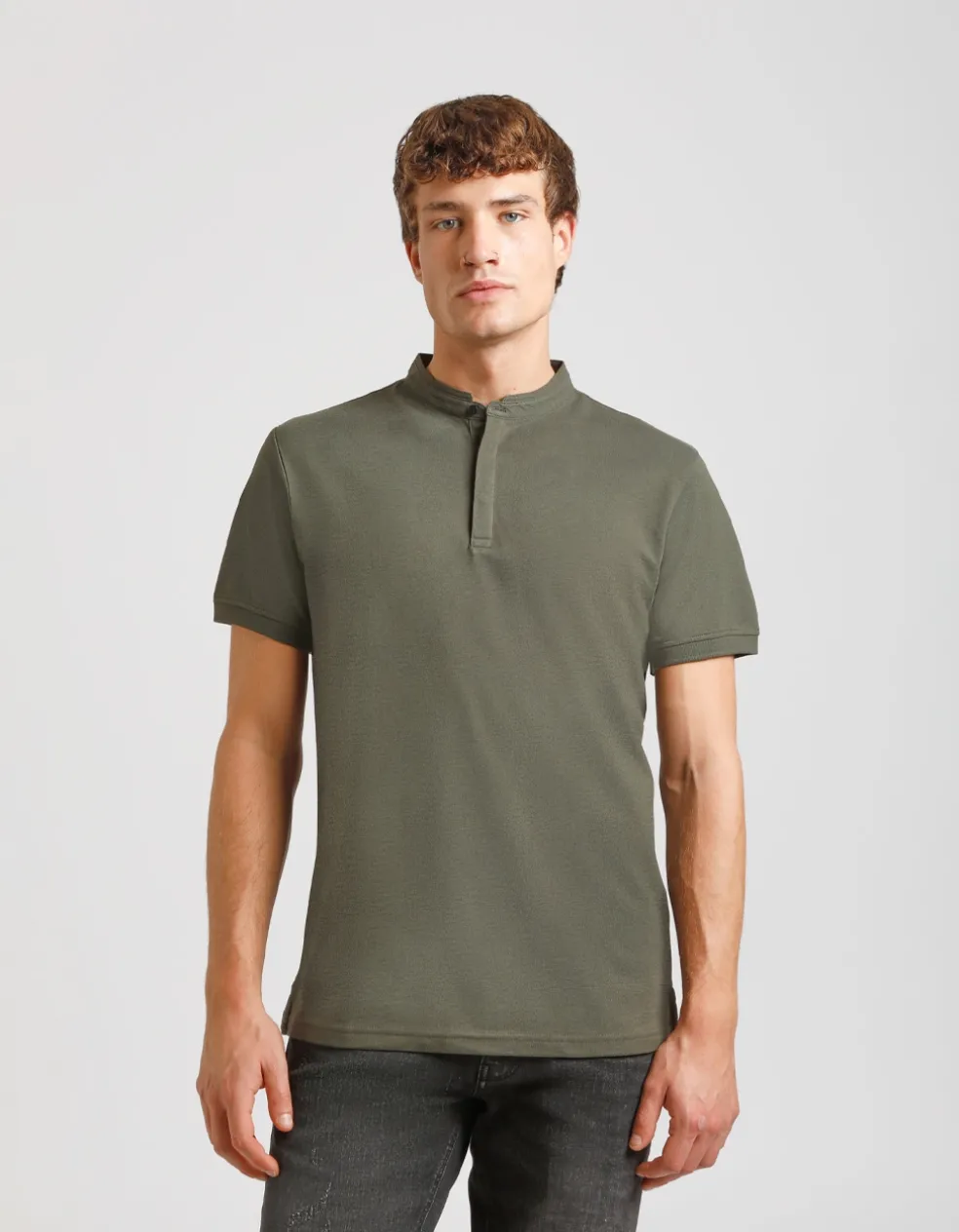 Polo coreana 100% cotone
