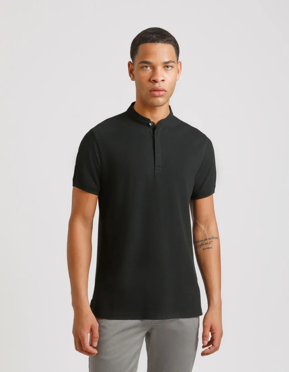 Polo coreana 100% cotone