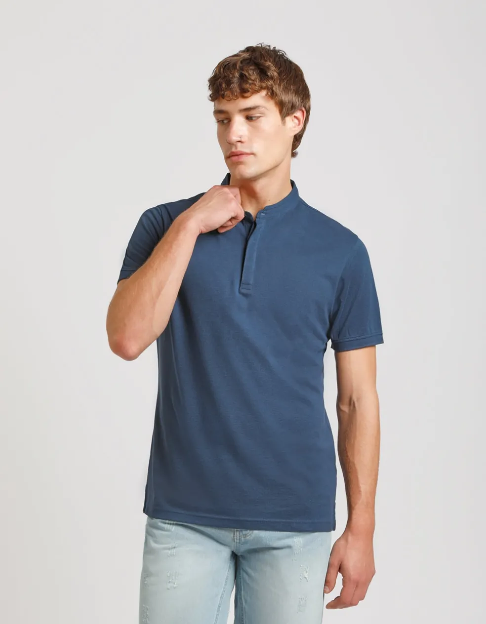 Polo coreana 100% cotone
