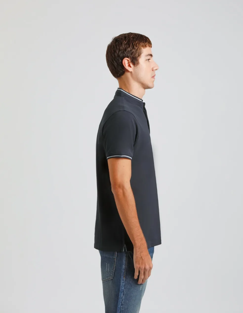 Polo coreana 100% cotone