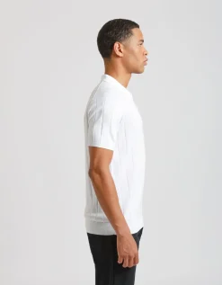 Polo in maglia a coste