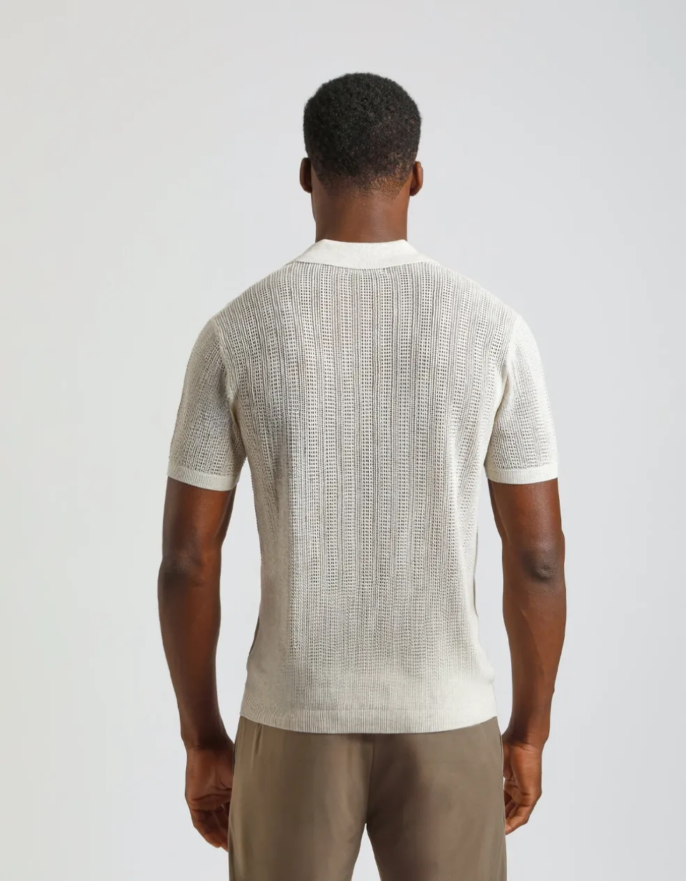 Polo in maglia forata