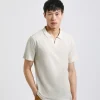 Polo misto lino