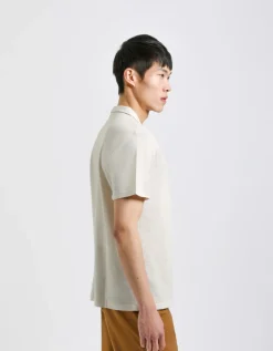 Polo misto lino