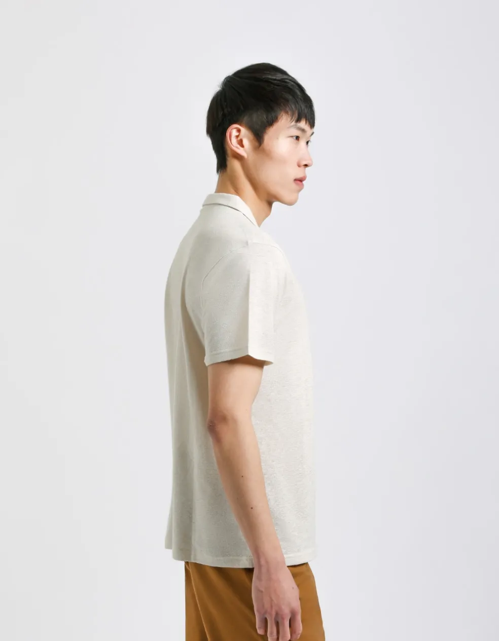 Polo misto lino
