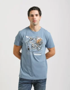 T-shirt 100% cotone con stampa
