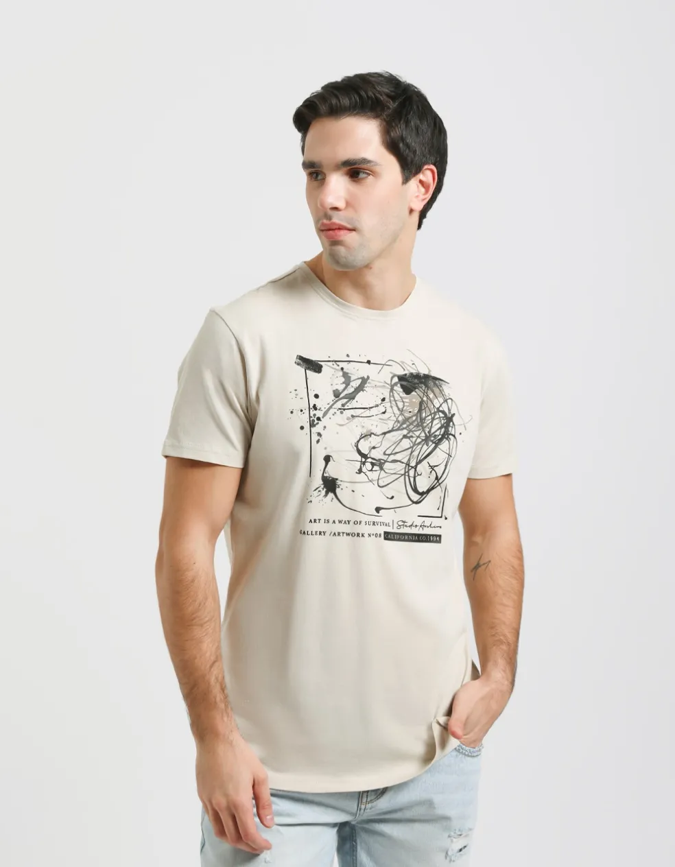 T-shirt 100% cotone con stampa