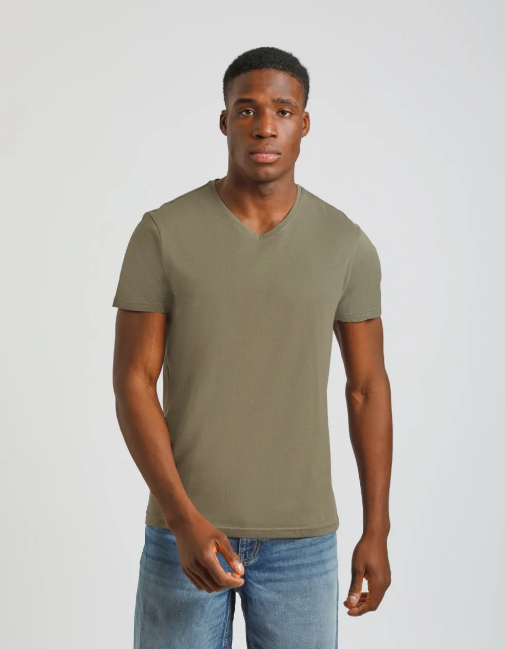 T-shirt con scollo a V