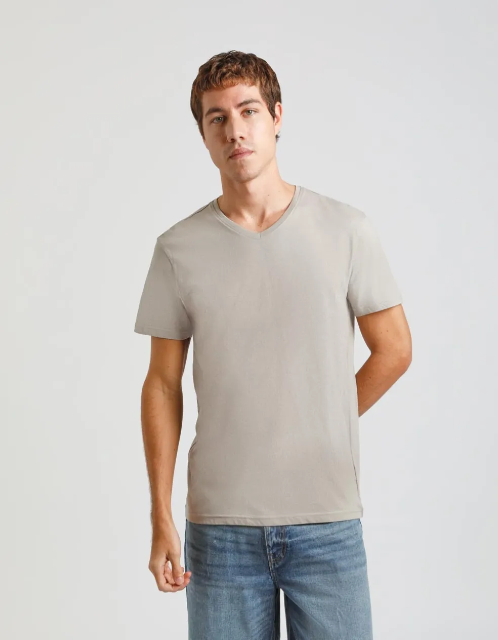 T-shirt con scollo a V