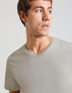 T-shirt con scollo a V