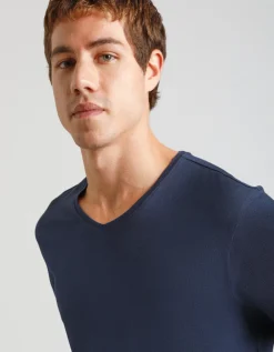 T-shirt con scollo a V