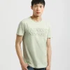 T-shirt con stampa a rilievo