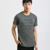 T-shirt con stampa a rilievo