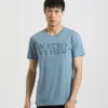 T-shirt con stampa a rilievo