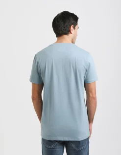 T-shirt con stampa a rilievo