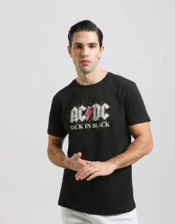 T-shirt con stampa "AC/DC"