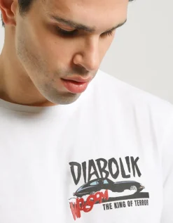 T-shirt con stampa "DIABOLIK"