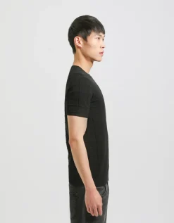 T-shirt in maglia a quadri
