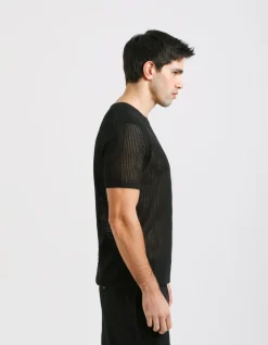 T-shirt in maglia forata