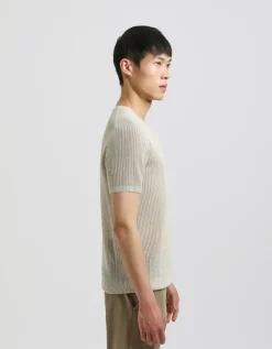 T-shirt in maglia forata