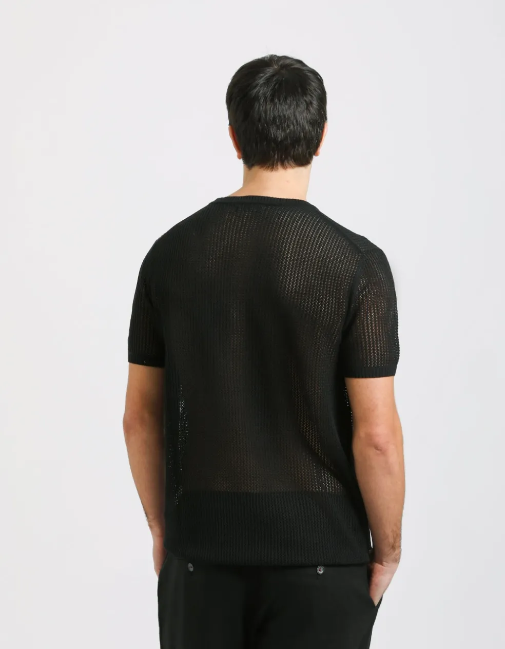 T-shirt in maglia forata