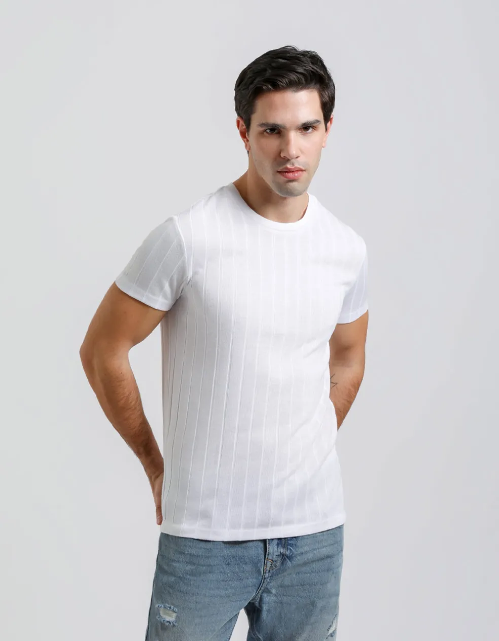 T-shirt viscosa a coste