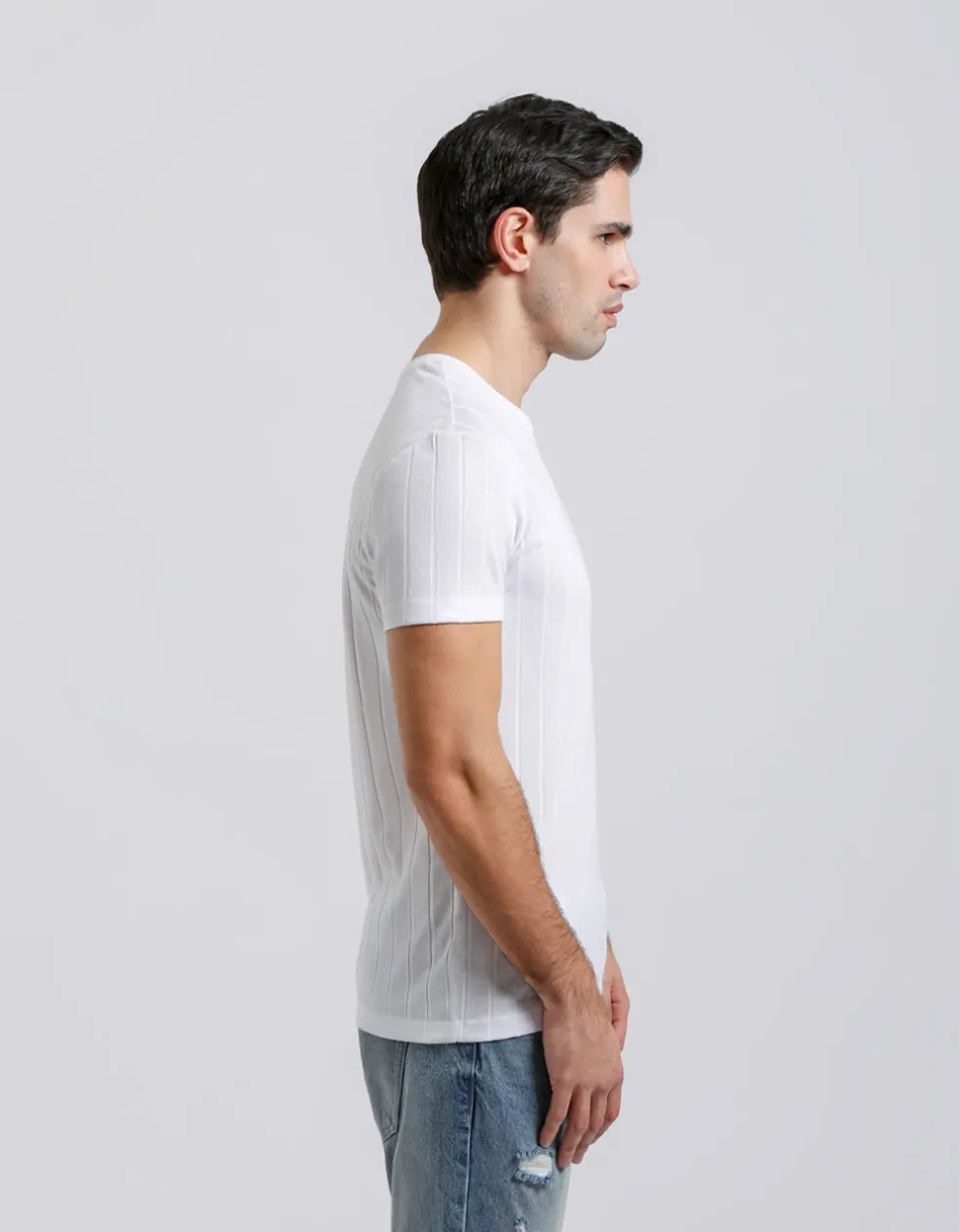 T-shirt viscosa a coste