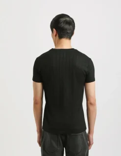 T-shirt viscosa a coste