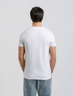 T-shirt viscosa a coste