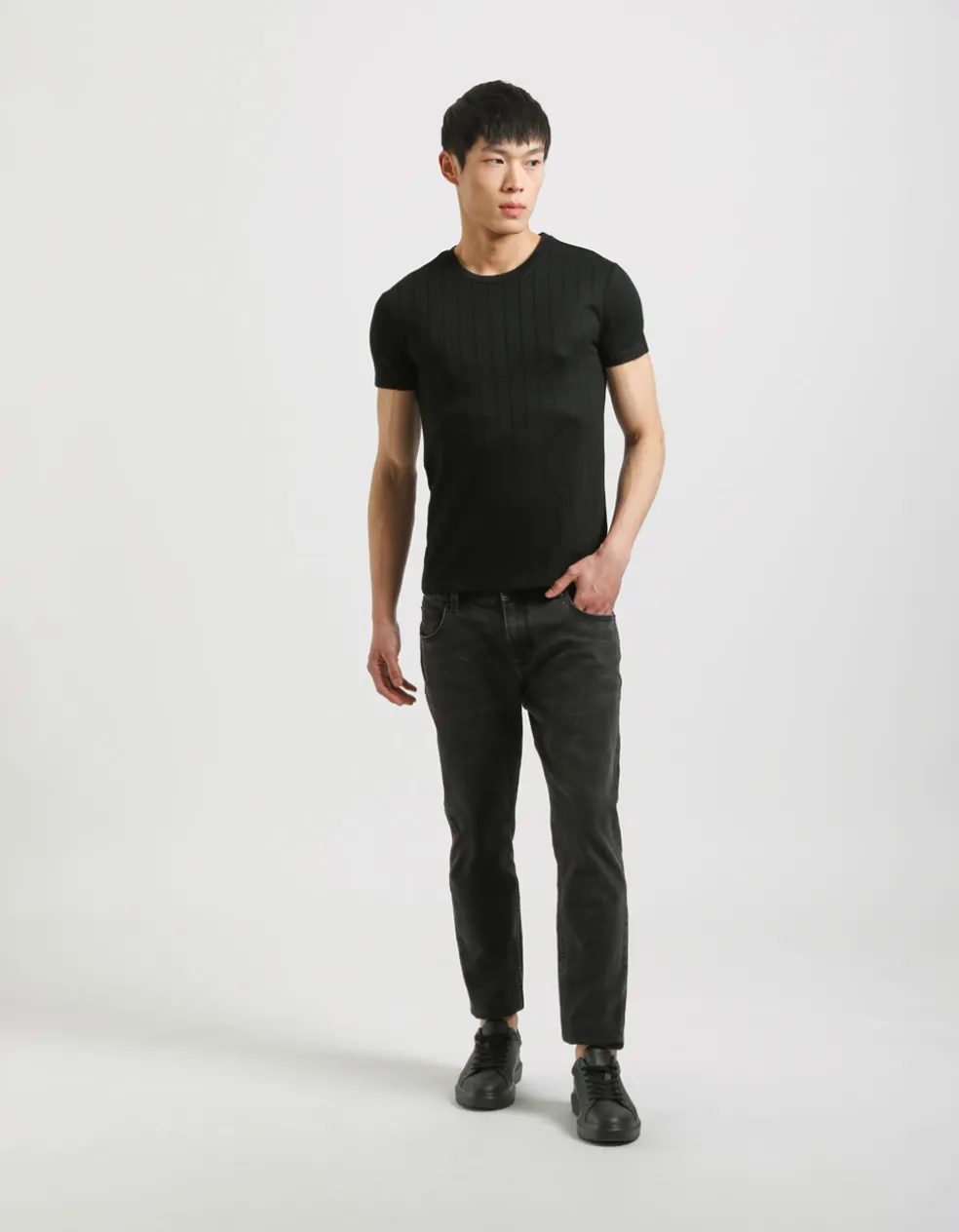 T-shirt viscosa a coste