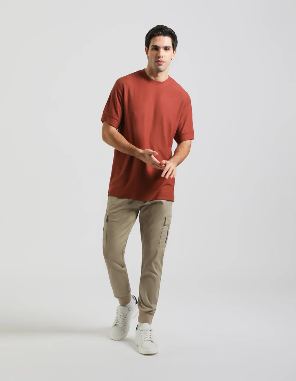 T-shirt viscosa strutturata